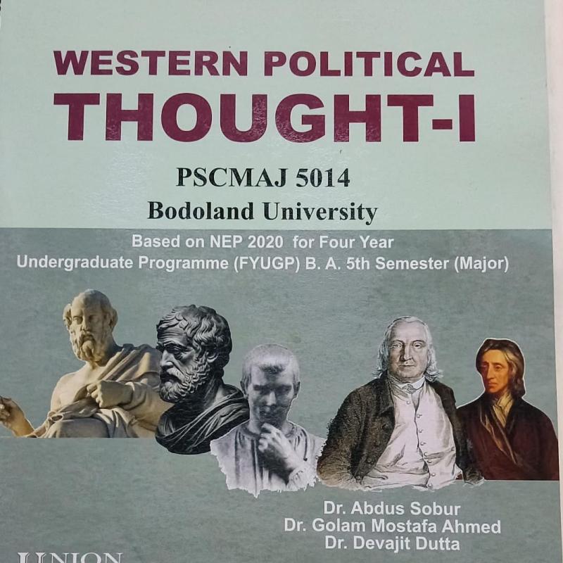 Western Political Thought -I